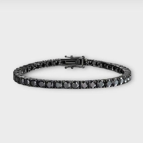 0.5 CT Black Moissanite Tennis Bracelet
