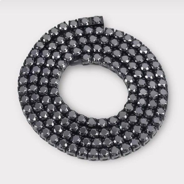 0.3 CT Black Moissanite Tennis Chain